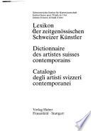 Catalogo degli artisti svizzeri contemporanei