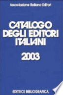 Catalogo degli editori italiani 2003