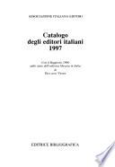 Catalogo degli editori italiani