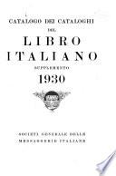 Catalogo dei cataloghi del libro italiano 1922-1932