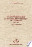 Catalogo dei libretti per musica dell'Ottocento (1800-1860)