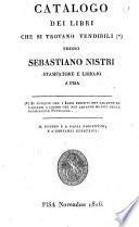 Catalogo dei libri che si trovano vendibili presso Sebastiano Nistri