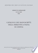 Catalogo dei manoscritti della Biblioteca Piana di Cesena