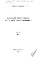 Catalogo dei periodici delle biblioteche lombarde