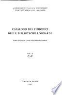 Catalogo dei periodici delle biblioteche lombarde