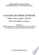 Catalogo dei premi letterari
