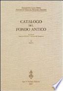 Catalogo del fondo antico: A-C