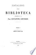 Catalogo della biblioteca appartenuta al Prof. Costantino Corvisieri