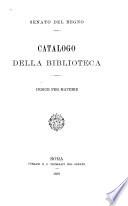Catalogo della biblioteca