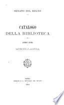 Catalogo della biblioteca