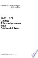 Catalogo della corrispondenza degli astronomi di Brera
