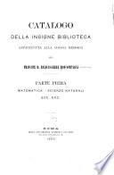 Catalogo della insigne biblioteca appartenuta alla chiara memoria del Principe D. Baldassarre Boncompagni