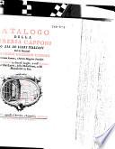 Catalogo della libreria Capponi o sia de' libri Italiani del sù marchese Alessandro Gregorio Capponi ...
