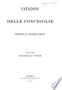 Catalogo delle conchiglie componenti la collezione Rigacci