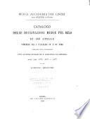 Catalogo delle declinazioni medie pel 1875,0 di 1463 stelle comprese fra i paralleli 200 e 640 nord compilato sulle osservazioni fatte al circolo merdiano del R. Osservatorio del Campidoglio negli anni 1875, 1876 e 1877