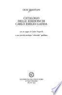 Catalogo delle edizioni di Carlo Emilio Gadda