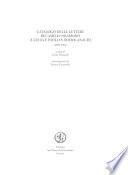 Catalogo delle lettere di Camillo Sbarbaro a Lucia e Paolo S. Rodocanachi