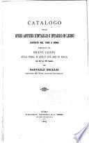 Catalogo delle opere antiche d'intaglio e intarsio in legno esposte nel 1885 a Roma