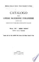 Catalogo delle opere moderne straniere acquistate dalle biblioteche pubbliche governative del regno d'Italia ...: 1921-1930