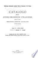 Catalogo delle opere moderne straniere acquistate dalle biblioteche pubbliche governative del regno d'Italia ...: 1921-1930
