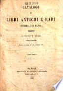 Catalogo di libri antichi e rari vendibili in Napoli presso Giuseppe Dura