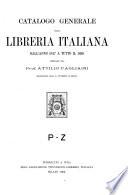 Catalogo generale della libreria Italiana dall'anno 1847 a t