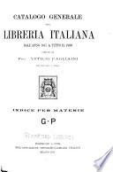 Catalogo generale della libreria italiana dall'anno 1847 a tutto il 1899