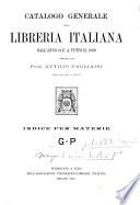Catalogo generale della libreria italiana dall'anno 1847 a tutto il 1899
