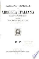 Catalogo generale della libreria italiana dall'anno 1847 a tutto il 1899