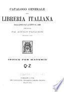Catalogo generale della libreria italiana dall'anno 1847 a tutto il 1899