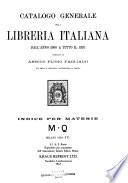 Catalogo generale della libreria italiana dall'anno 1900 a tutto il 1920