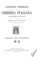 Catalogo generale della libreria italiana dall'anno 1900 a tutto il 1920