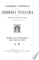 Catalogo generale della libreria italiana ...