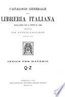 Catalogo generale della libreria italiana ...
