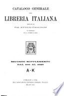 Catalogo generale della libreria italiana ...