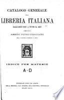 Catalogo generale della libreria Italiana