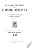 CATALOGO GENERALE DELLA LIBRERIA ITALIANA