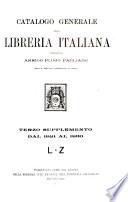 Catalogo generale della libreria italiana