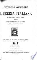 Catalogo generale della libreria italiana