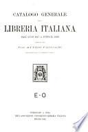 Catalogo generale della libreria italiana ...