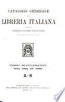 Catalogo generale della libreria italiana ...