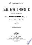 Catalogo generale delle edizioni G. Ricordi & C.