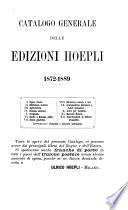 Catalogo generale delle edizioni Hoepli, 1872-1889