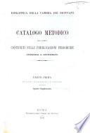 Catalogo metodico degli scritti contenuti nelle publicazioni periodiche italiane e straniere