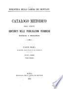 Catalogo metodico degli scritti contenuti nelle publicazioni periodiche italiane e straniere