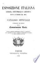 Catalogo officiale pubblicato per ordine della Commissione reale