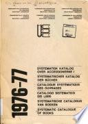 Catalogo sistematico dei libri