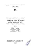 Catalogo Sistematico Dei Libri