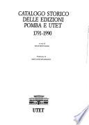 Catalogo storico delle edizioni Pomba e UTET, 1791-1990