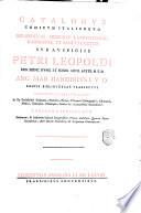 Catalogus codicum Latinorum Bibliothecae Mediceae Laurentianae sub auspiciis Petri Leopoldi ... Ang. Mar. Bandinius i.v.d. ... recensuit illustravit edidit. Tomus 1. [- 5.]